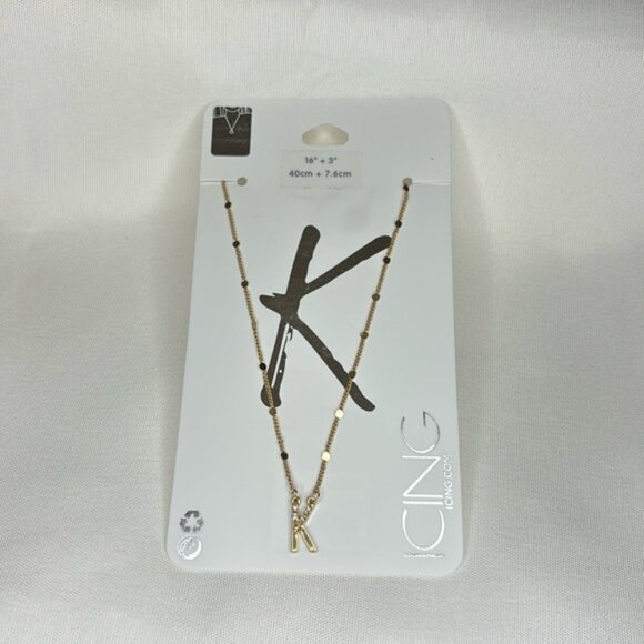 Icing K Necklace Gold - Picture 1 of 1